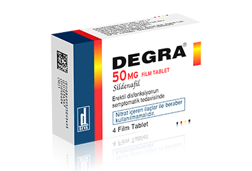 DEGRA 50 mg 4 film tablet kutu görseli