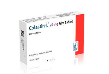 COLASTIN-L 20 mg 30 film tablet kutu görseli