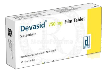 DEVASID 750 mg 14 film tablet kutu görseli