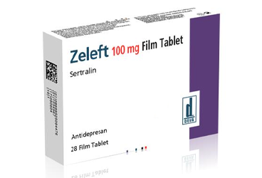 ZELEFT 100 mg 28 film tablet kutu görseli