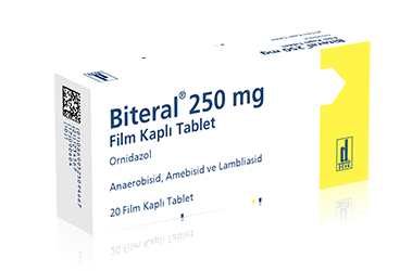 BITERAL 250 mg 20 film kaplı tablet kutu görseli