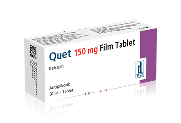 QUET 150 mg 30 film tablet kutu görseli