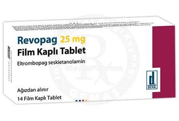 REVOPAG 25 mg 14 film kaplı tablet kutu görseli