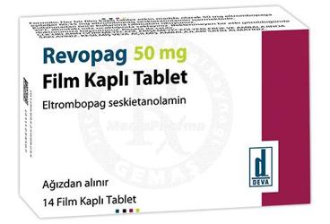 REVOPAG 50 mg 14 film kaplı tablet kutu görseli