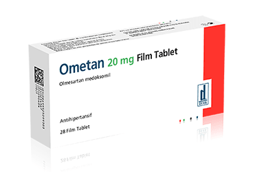 OMETAN 20 mg 28 film kaplı tablet kutu görseli