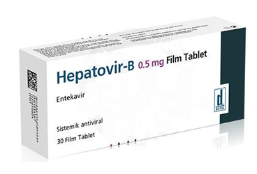 HEPATAVIR-B 0.5 mg 30 film tablet kutu görseli