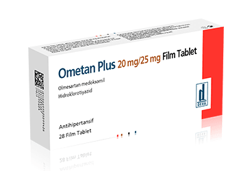 OMETAN PLUS 20 mg/25 mg 28 film kaplı tablet kutu görseli