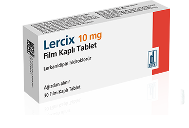 LERCIX 10 mg film kaplı tablet (30 tablet) kutu görseli