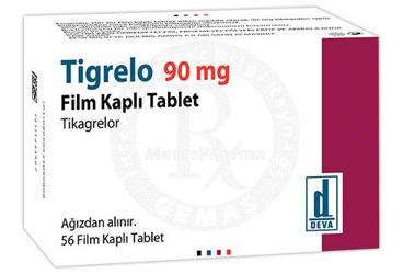 TIGRELO 90 mg 56 film kaplı tablet kutu görseli