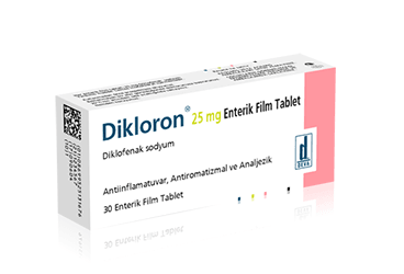 DIKLORON 25 mg 30 film tablet kutu görseli