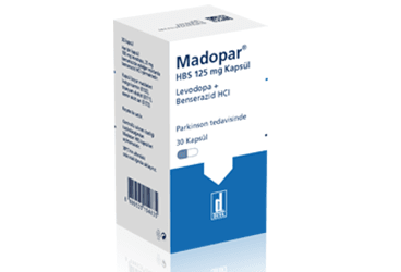 MADOPAR HBS 125 mg 30 kapsül {Deva} { 8699525150059 } kutu görseli