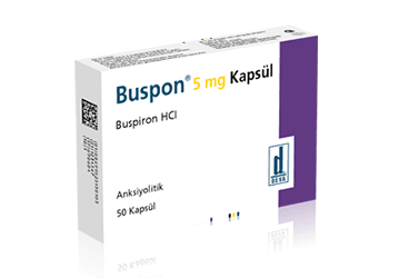 BUSPON 5 mg 50 kapsül kutu görseli