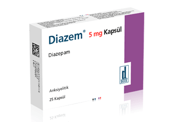 DIAZEM 5 mg 25 kapsül kutu görseli