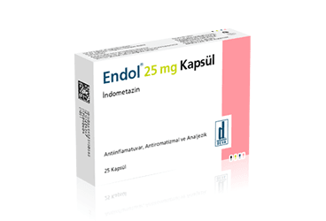 ENDOL 25 mg 25 kapsül kutu görseli