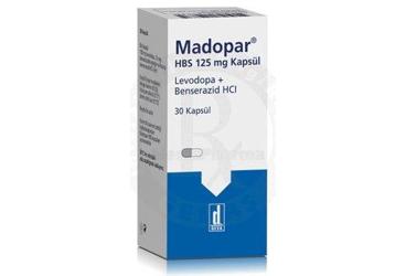 MADOPAR HBS 125 mg 30 kapsül {Deva} { 8699525154835 } kutu görseli