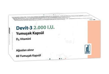 DEVIT-3 2.000 IU yumuşak kapsül (60 kapsül) kutu görseli