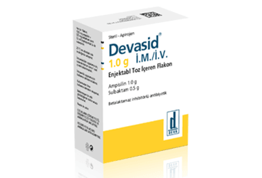 DEVASID 1 gr IM/IV toz içeren 1 flakon kutu görseli