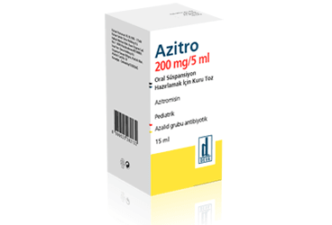 AZITRO 5 ml 200 mg 15 ml süspansiyon kutu görseli