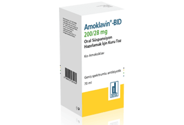 AMOKLAVIN BID 200/28 mg 70 ml süspansiyon kutu görseli