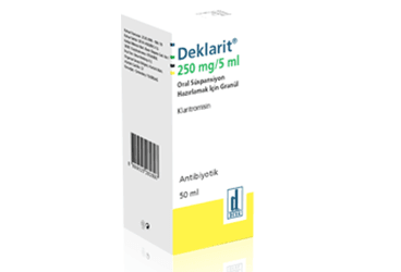 DEKLARIT 250 mg 50 ml süspansiyon kutu görseli