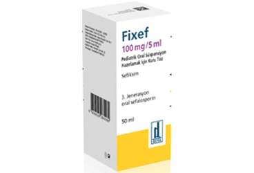 FIXEF 100 mg/5 ml pediatrik oral süspansiyon 50 ml kutu görseli