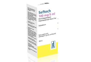 SEFTECH 100 mg/5ml oral süspansiyon hazırlamak için kuru toz 100 ml kutu görseli