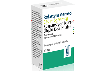 ROLASTYM aerosol 120 mcg/9 mcg ölçülü 60 doz inhaler kutu görseli