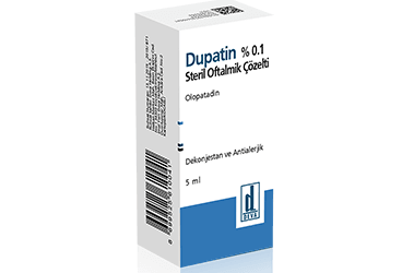 DUPATİN % 0.1 STERİL OFTALMİK ÇÖZELTİ(1ŞİŞE) 5ml kutu görseli