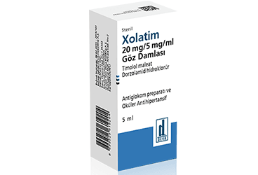 XOLATIM 20mg/5mg/ml göz damlası 5 ml kutu görseli