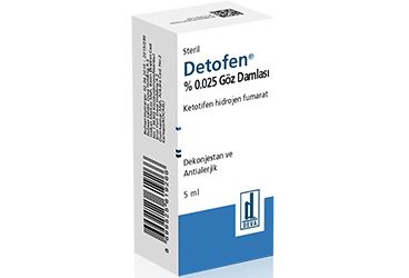 DETOFEN % 0.025 göz damlası 5 ml kutu görseli
