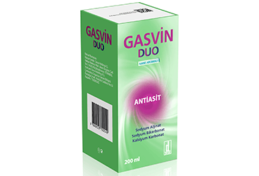 GASVIN DUO oral süspansiyon 200 ml kutu görseli