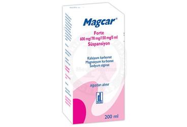 MAGCAR FORTE 600 mg / 70 mg / 150 mg / 5 ml süspansiyon (200 ml) kutu görseli