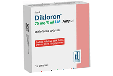 DIKLORON 75 mg IM 10 ampül kutu görseli