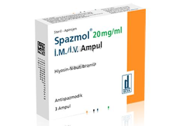 SPAZMOL 1 ml 3 ampül IM/IV kutu görseli