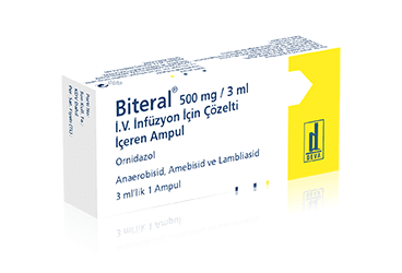 BITERAL 500 mg/ 3 ml inf. çöz. içeren 1 ampül kutu görseli