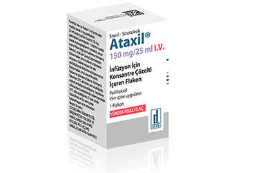 ATAXIL 150 mg/25 ml IV infüzyon için konsantre çözelti içeren flakon (1 flakon) kutu görseli