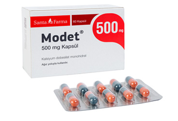 MODET 500 mg 60 kapsül kutu görseli