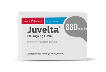JUVELTA 880 mg/1 G granül (20 saşe) kutu görseli