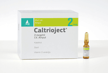 CALTRIOJECT 2 mcg/ml 25 ampül kutu görseli