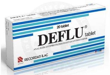 DEFLU FORT 20 tablet {8699530090098} kutu görseli