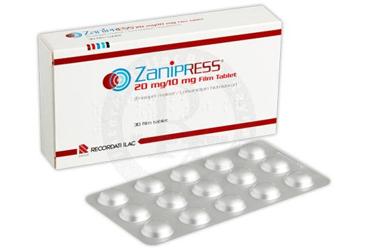 ZANIPRESS 20 mg/10 mg 30 film tablet {8699530090401} kutu görseli