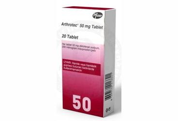 ARTHROTEC 50 mg 20 tablet kutu görseli