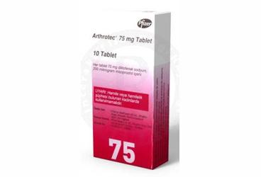 ARTHROTEC 75 mg 10 tablet {Pfizer} kutu görseli