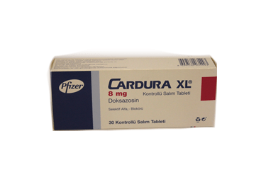 CARDURA XL 8 mg 30 kontrollü salım tableti kutu görseli