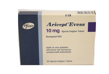 ARICEPT EVESS 10 mg 28 ağızda dağılan tablet kutu görseli