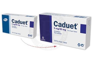 CADUET 5mg/20 mg 30 film tablet kutu görseli