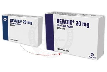REVATIO 20 mg 90 film kaplı tablet kutu görseli