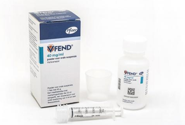 VFEND 40 mg/ml RAL süspansiyon için toz kutu görseli