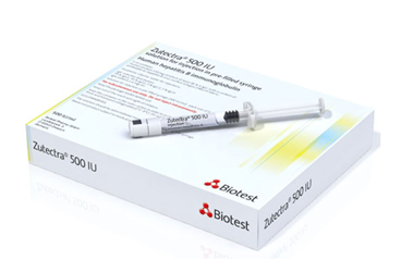 ZUTECTRA 500 IU/1 ml enjeksiyonluk çözelti içeren kullanıma hazır enjektör kutu görseli