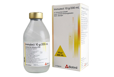 IMMUTECT 10 G/200 ml IV infüzyonluk çözelti (1 flakon) kutu görseli